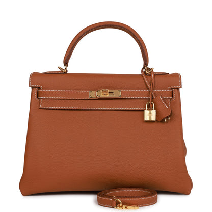 Hermes Kelly Retourne 32 Gold Togo Gold Hardware