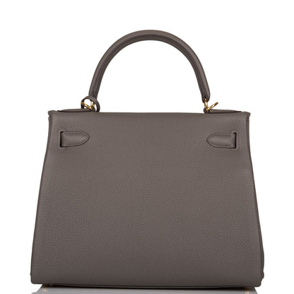 Hermes Kelly Retourne 28 Etain Togo Gold Hardware