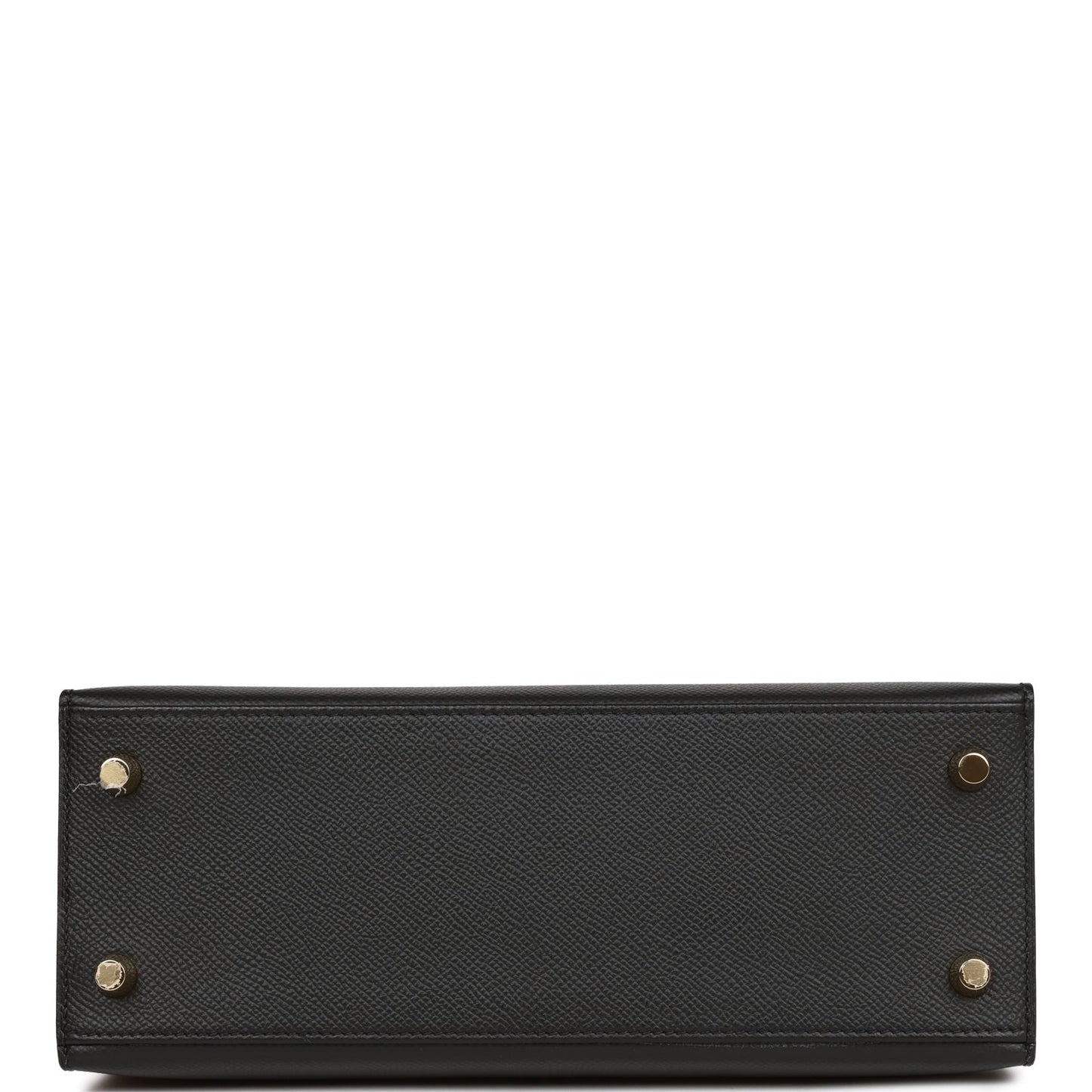 Hermes Kelly Sellier 25 Black Epsom  Gold Hardware