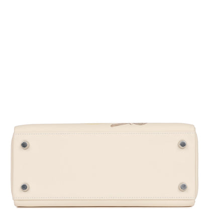 Hermes Kelly Retourne 25 In & Out Nata Swift Palladium Hardware