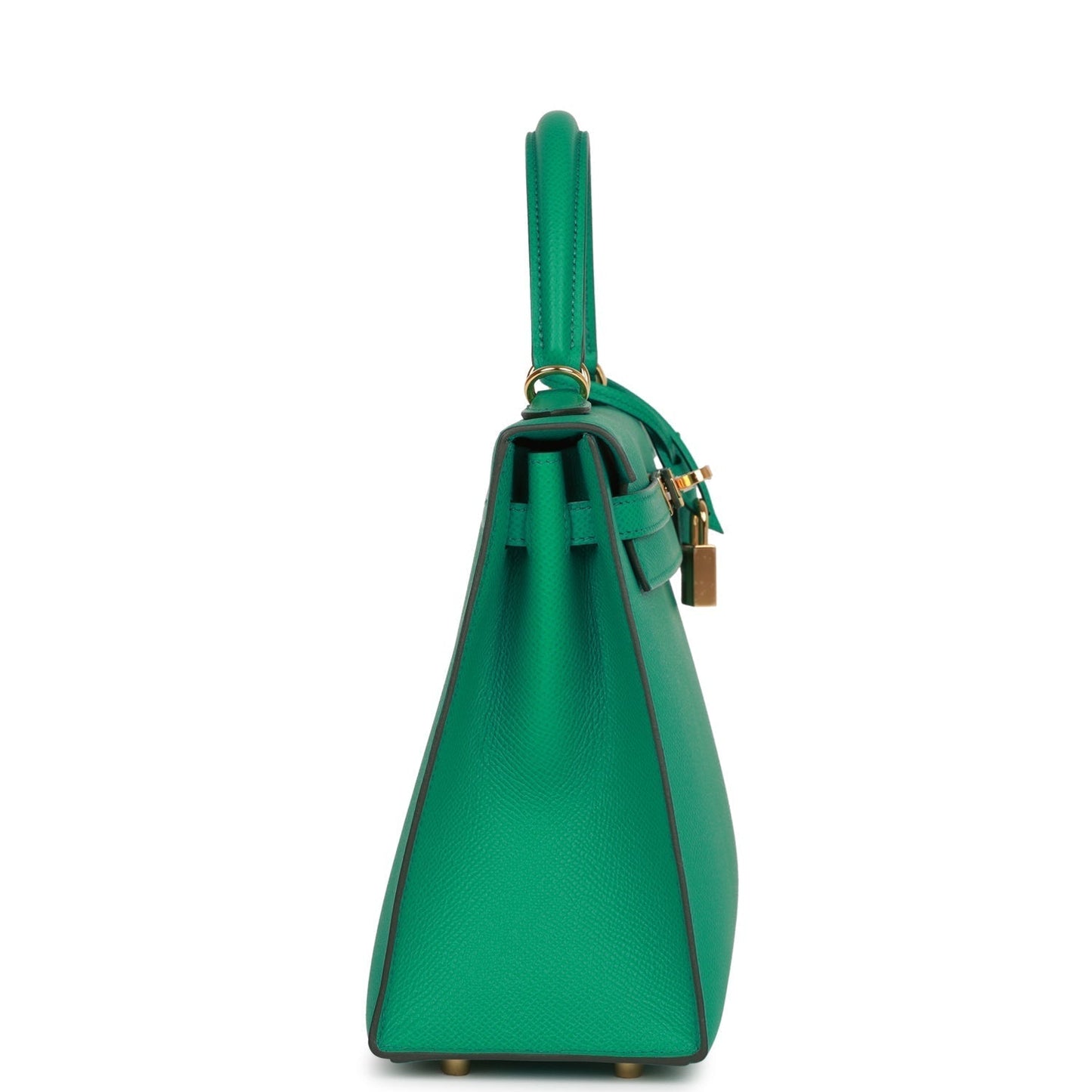 Hermes Kelly Sellier 25 Vert Jade Epsom Gold Hardware