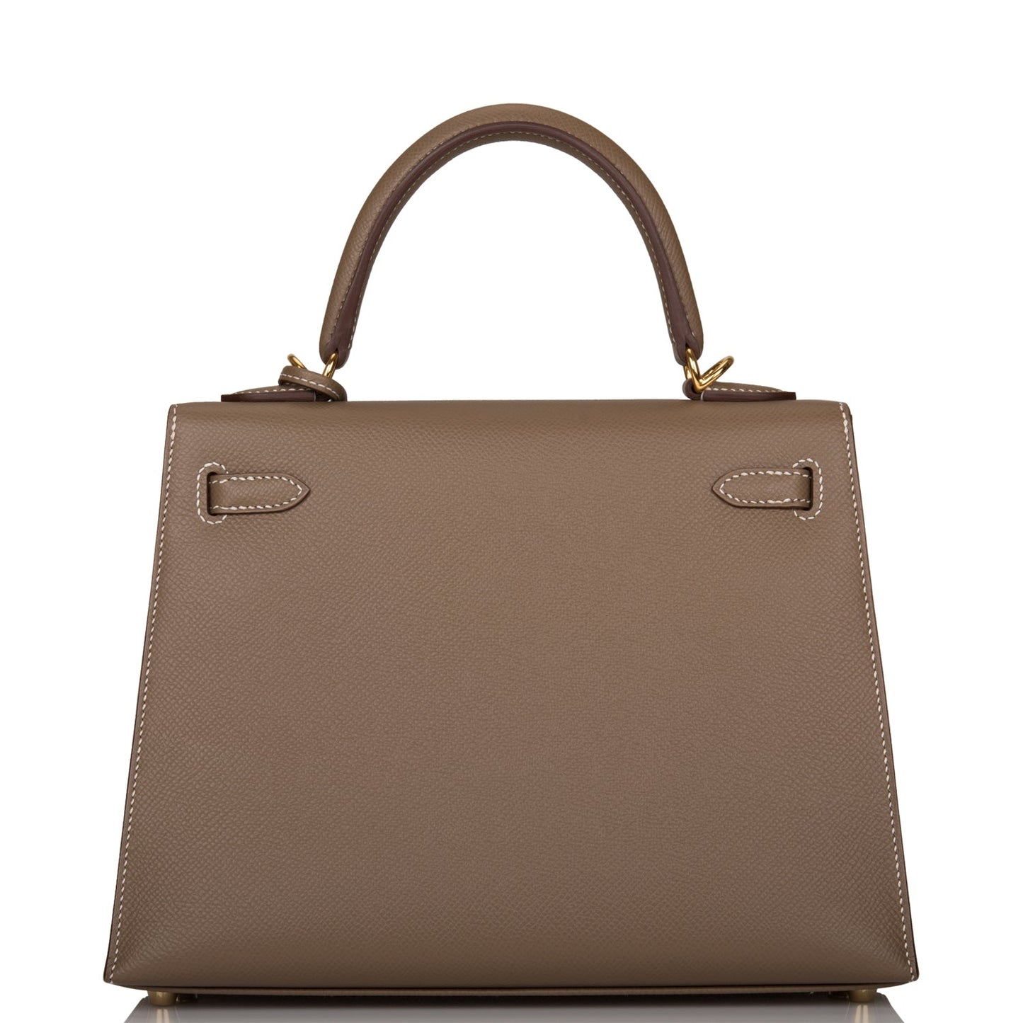 Hermes Kelly Sellier 25 Etoupe Epsom Gold Hardware