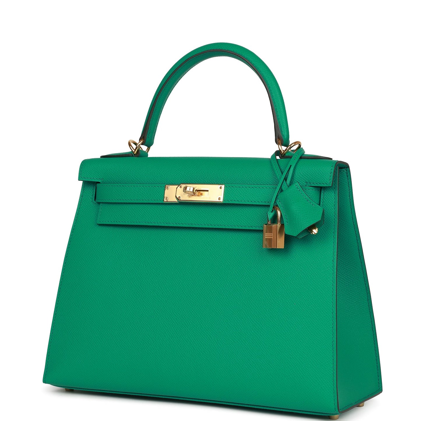 Hermes Kelly Sellier 28 Vert Jade Epsom Gold Hardware