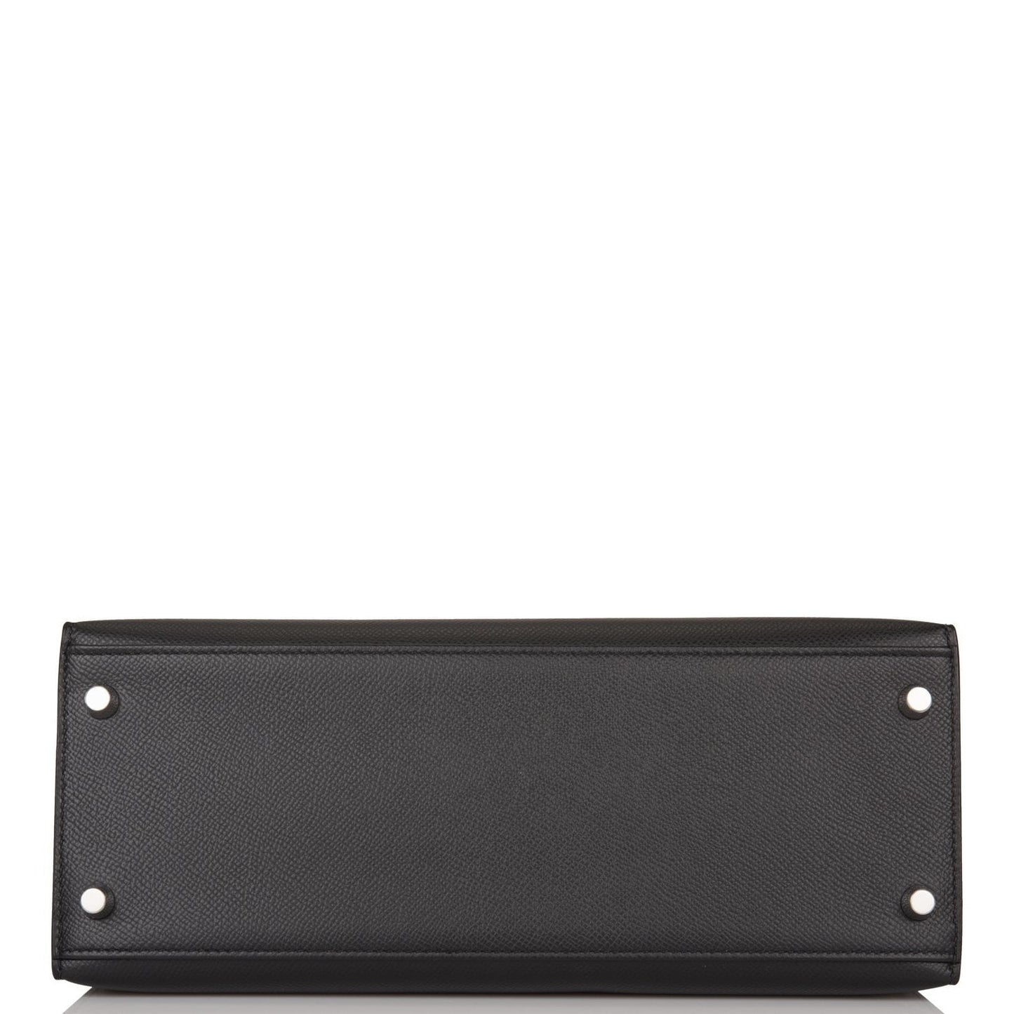 Hermes Kelly Sellier 28 Black Epsom Palladium Hardware