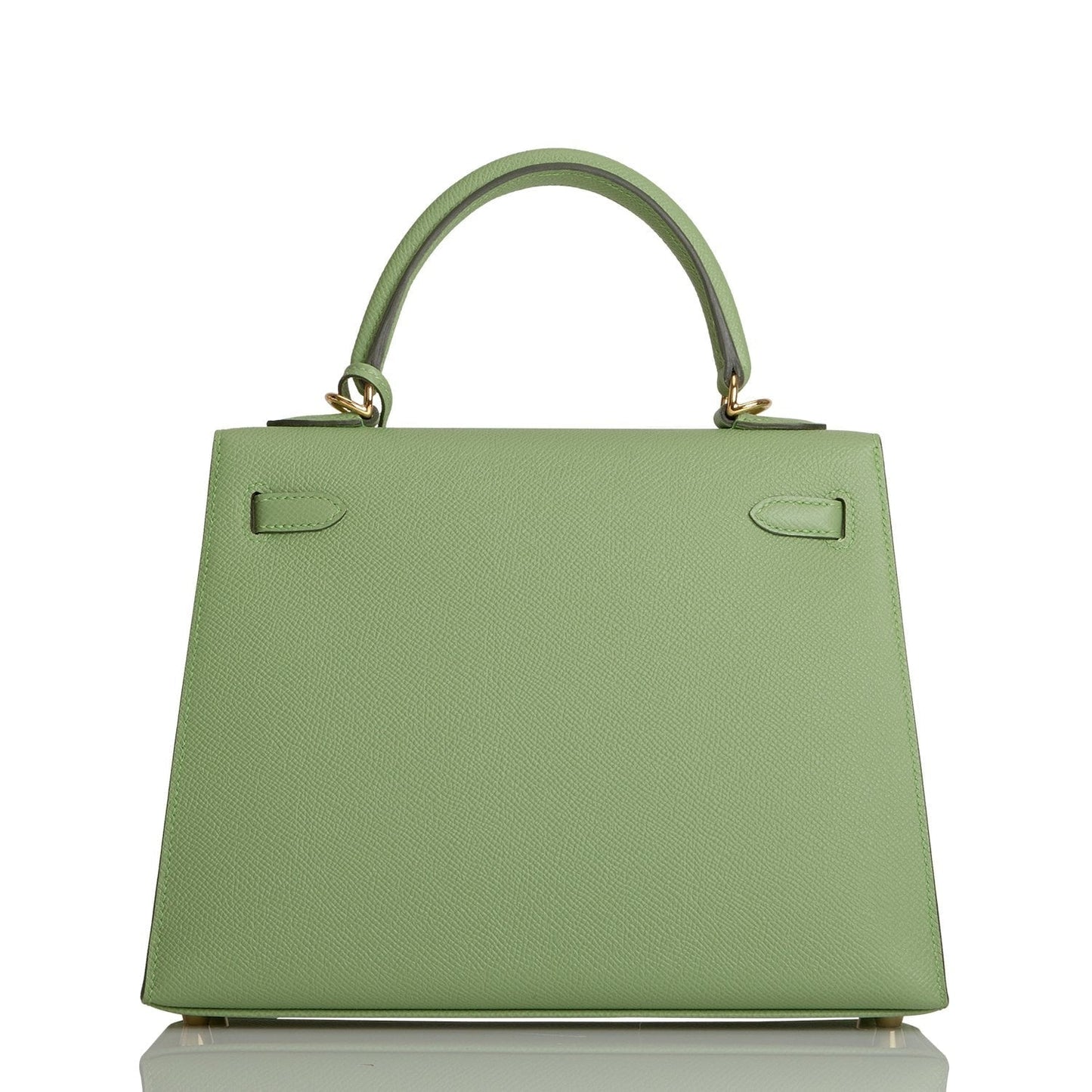 Hermes Kelly Sellier 25 Vert Criquet Epsom Gold Hardware