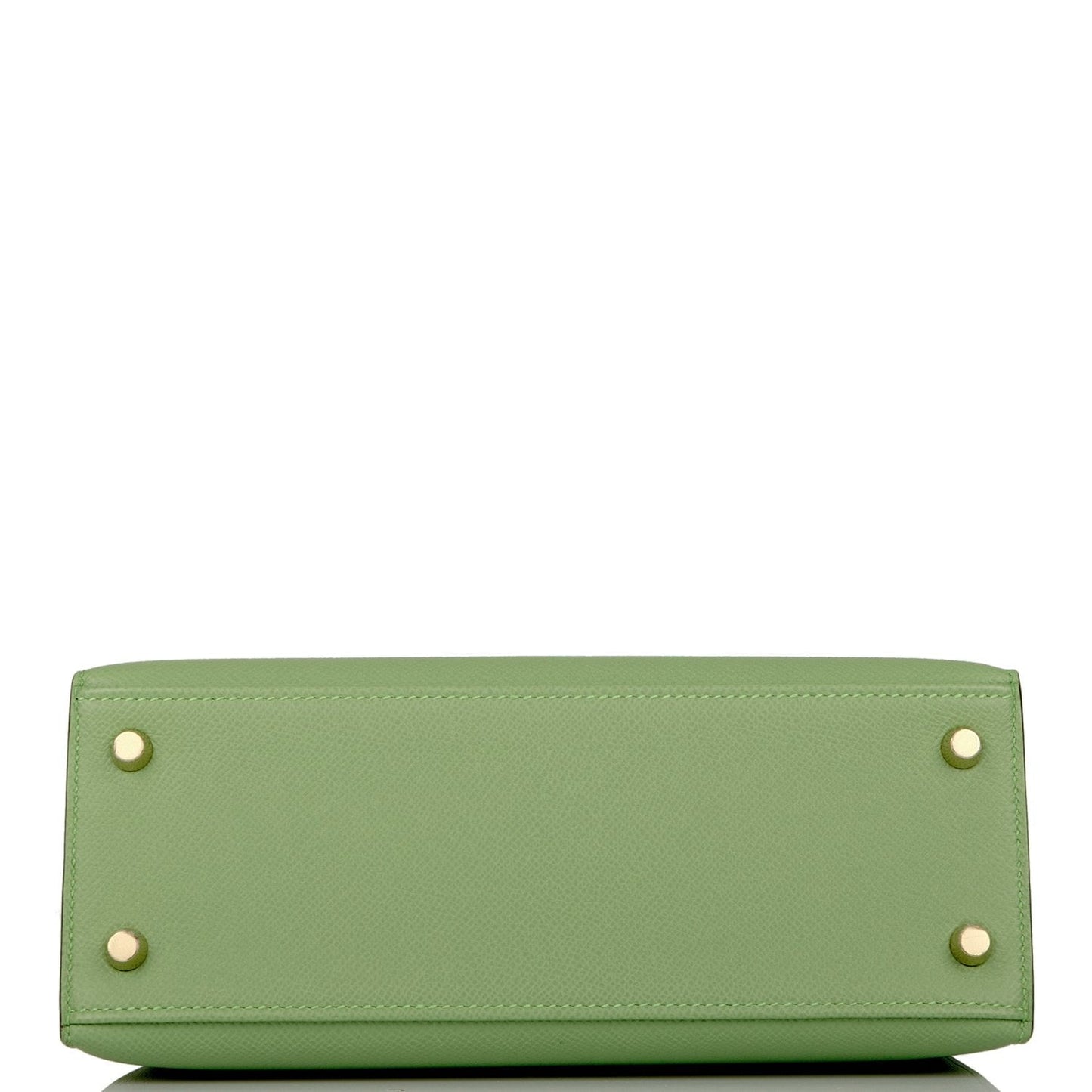 Hermes Kelly Sellier 25 Vert Criquet Epsom Gold Hardware