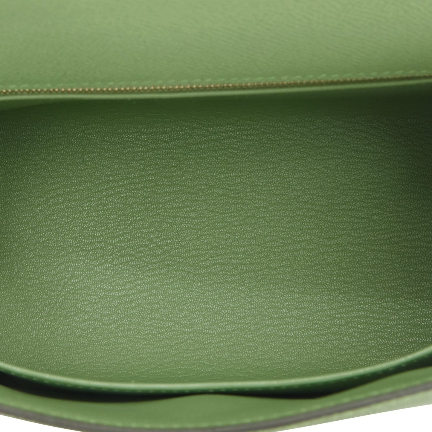 Hermes Kelly Sellier 25 Vert Criquet Epsom Gold Hardware