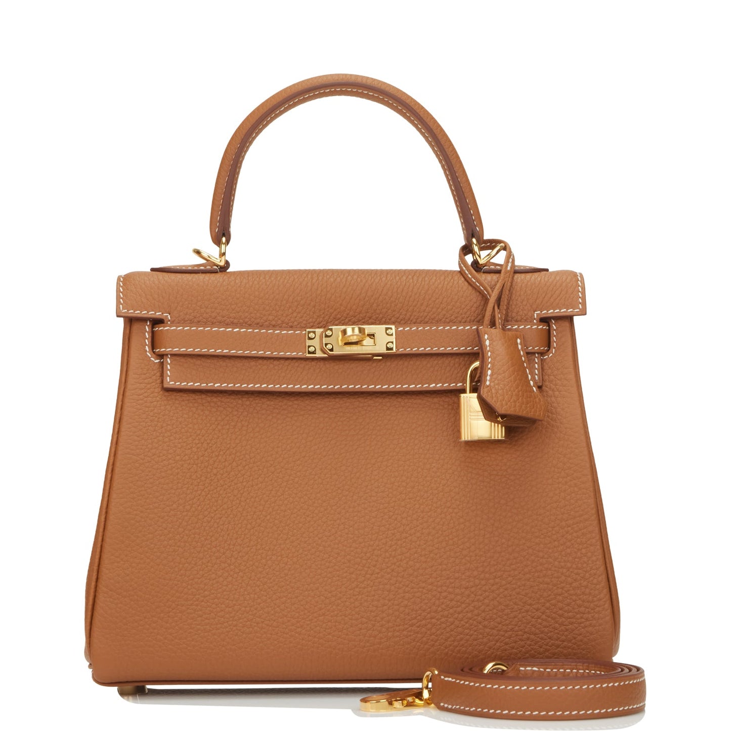 Hermes Kelly Retourne 25 Gold Togo Gold Hardware