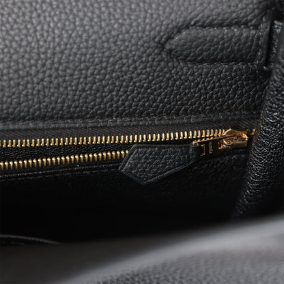 Hermes Kelly Retourne 32 Black Togo Gold Hardware