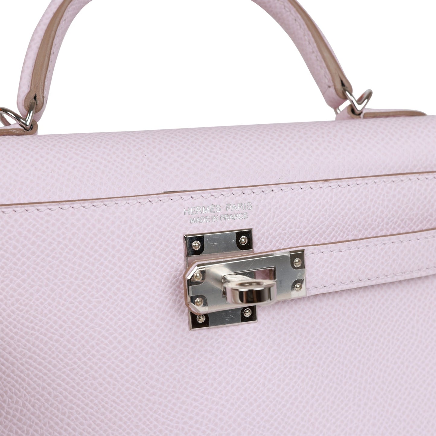 Hermes Kelly Sellier 20 Mauve Pale Epsom Palladium Hardware