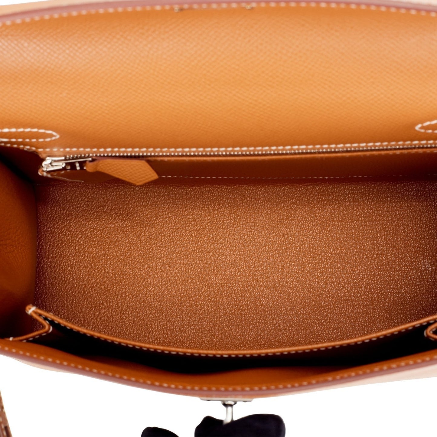 Hermes Kelly Sellier 25 Gold Epsom Palladium Hardware