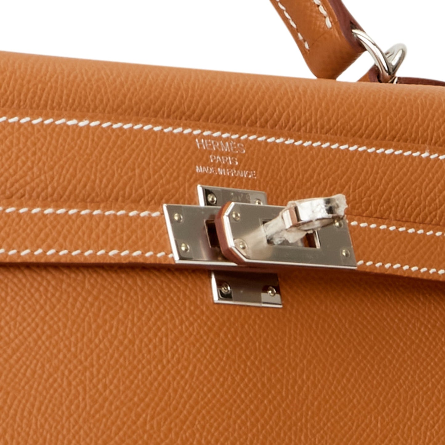 Hermes Kelly Sellier 25 Gold Epsom Palladium Hardware