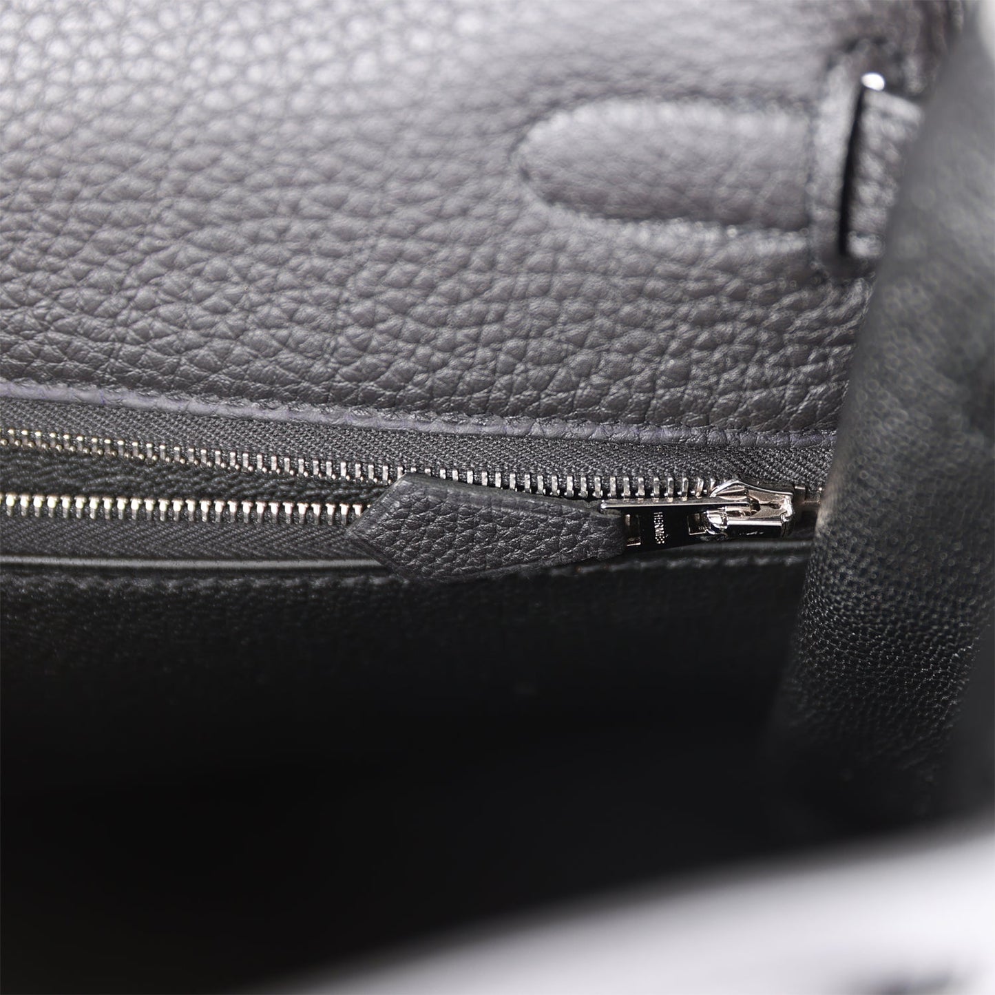 Hermes Kelly Retourne 32cm Black Togo Palladium Hardware