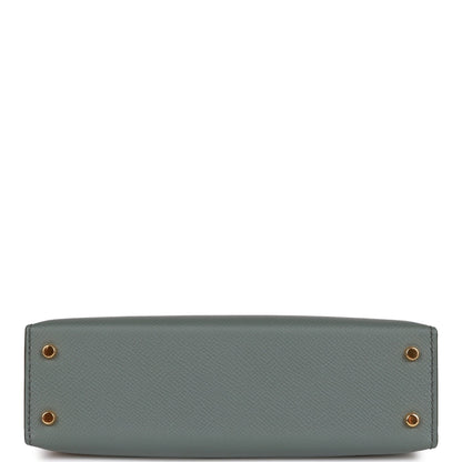 Hermes Kelly Sellier 20 Vert Amande Epsom Gold Hardware