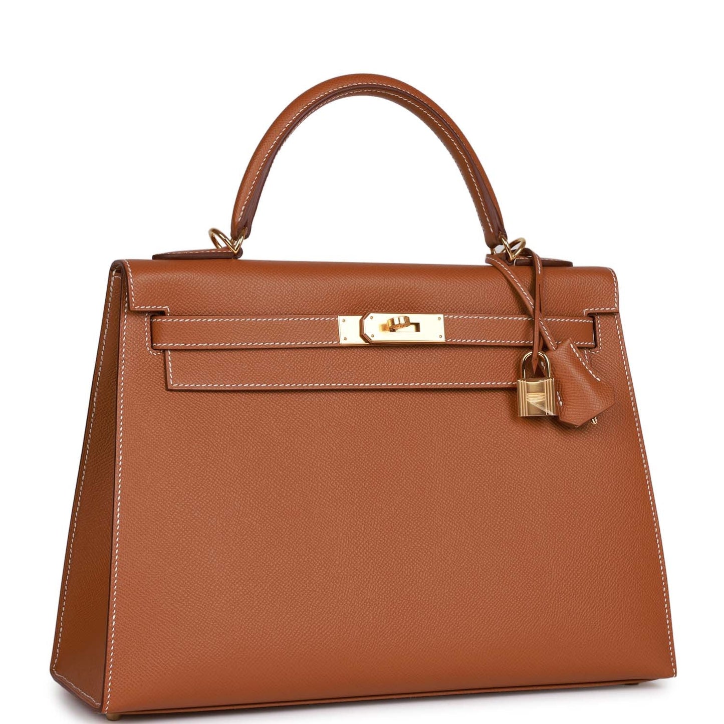 Hermes Kelly Sellier 32 Gold Epsom Gold Hardware