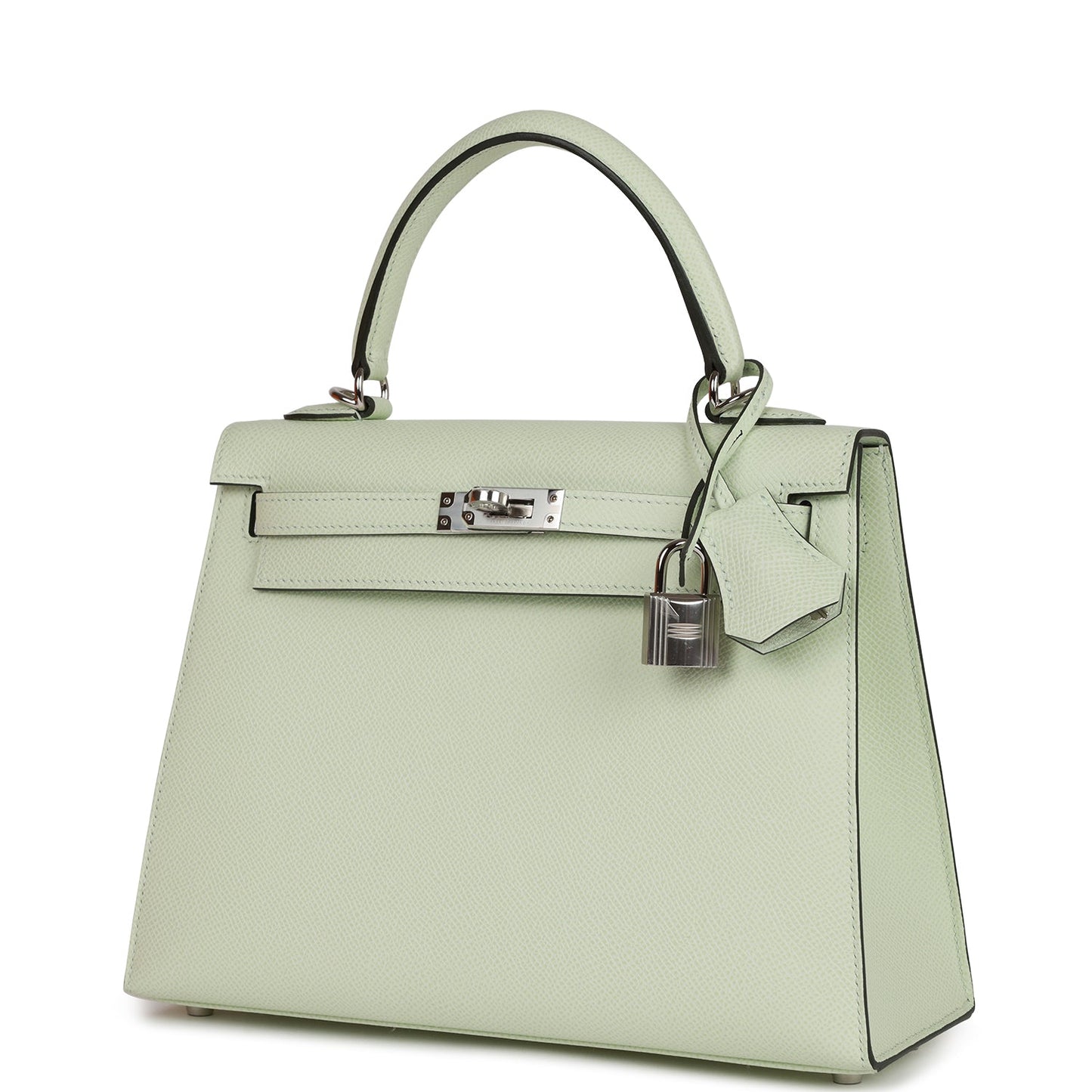 Hermes Kelly Sellier 25 Vert Fizz Epsom Palladium Hardware