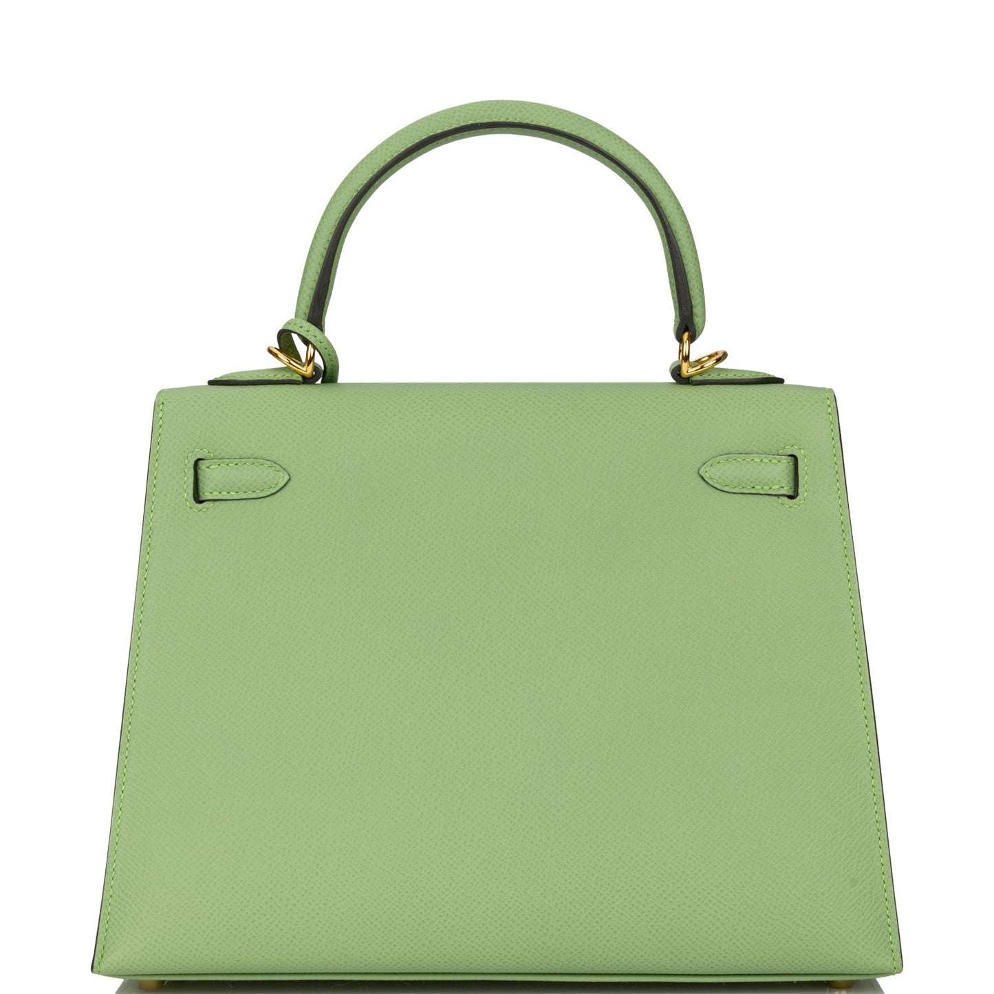 Hermes Kelly Sellier 25 Vert Criquet Epsom Gold Hardware