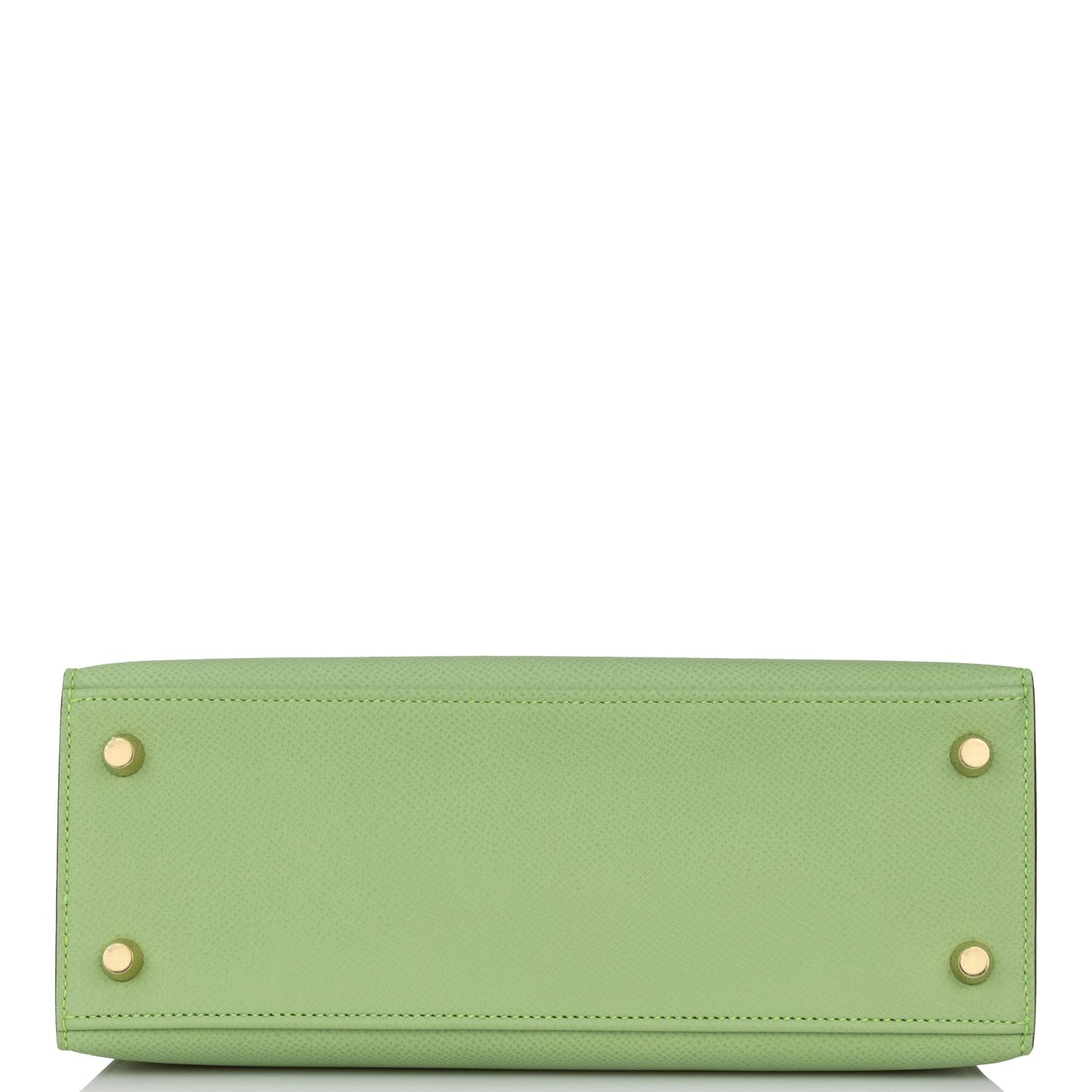 Hermes Kelly Sellier 25 Vert Criquet Epsom Gold Hardware