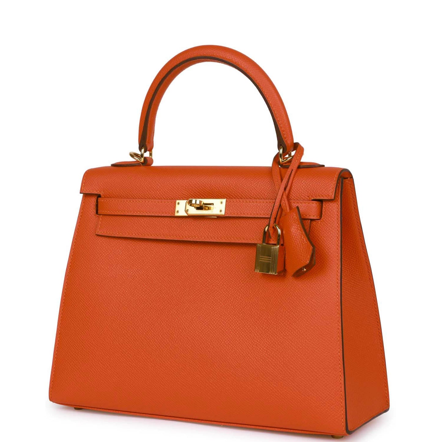 Hermes Kelly Sellier 25 Feu Epsom Gold Hardware