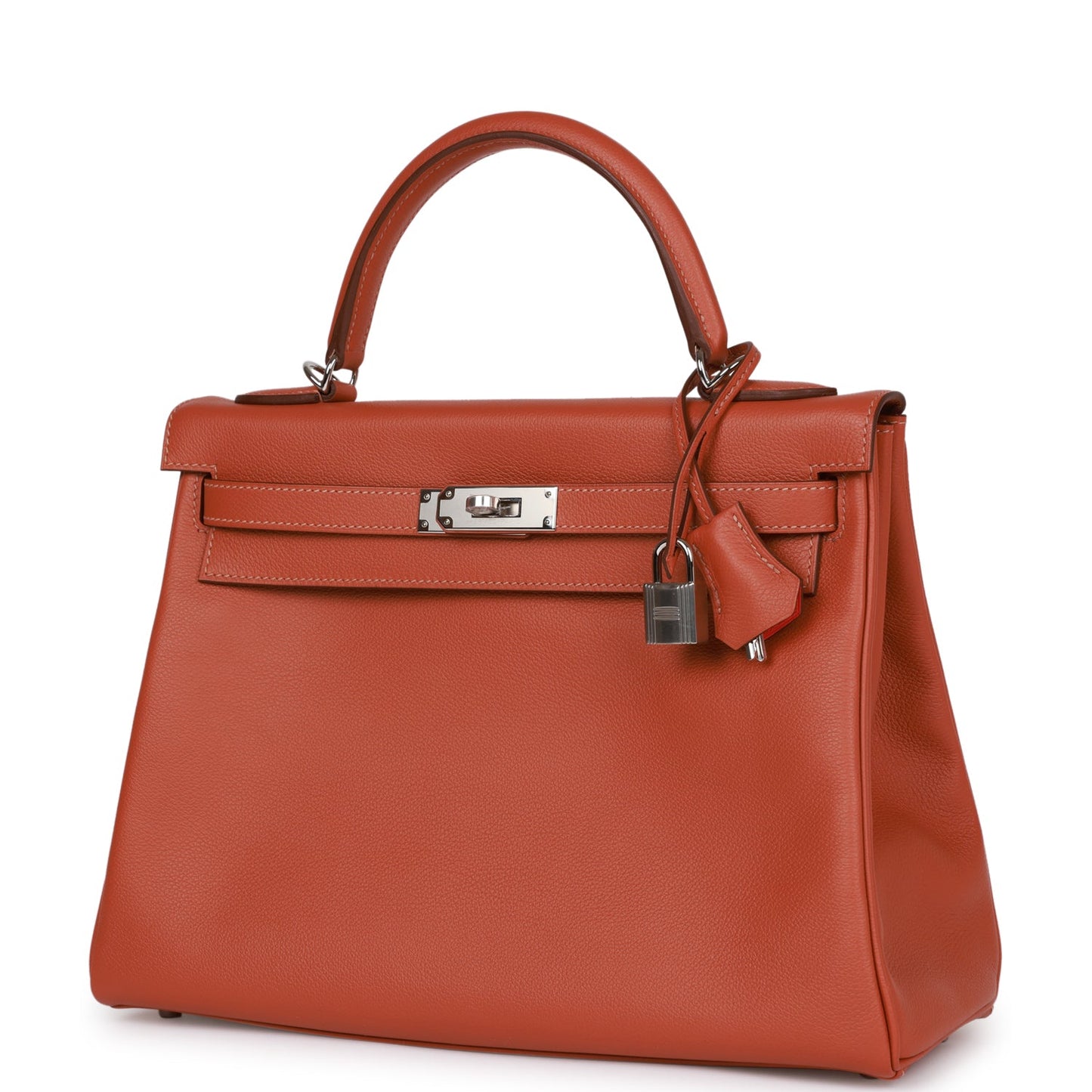 Hermes Kelly Retourne 32 Blush Verso Evercolor Palladium Hardware