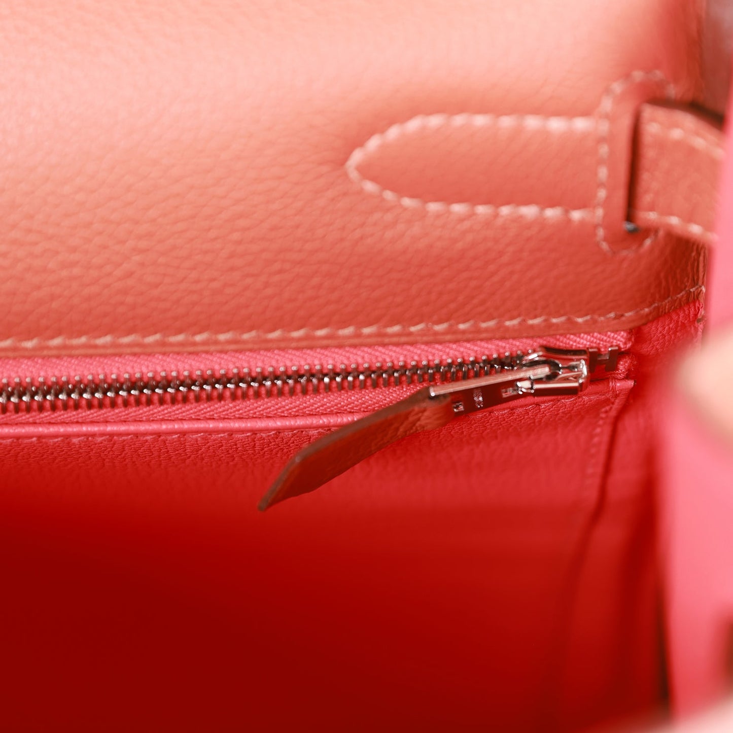 Hermes Kelly Retourne 32 Blush Verso Evercolor Palladium Hardware