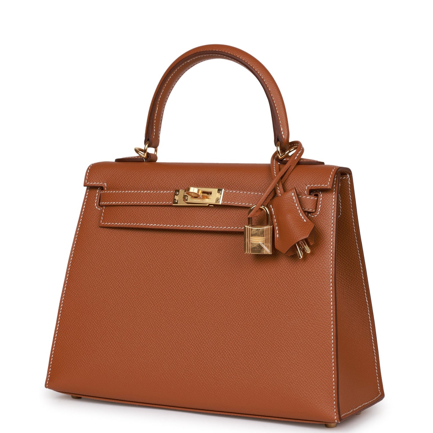 Hermes Kelly Sellier 25 Gold Epsom Gold Hardware