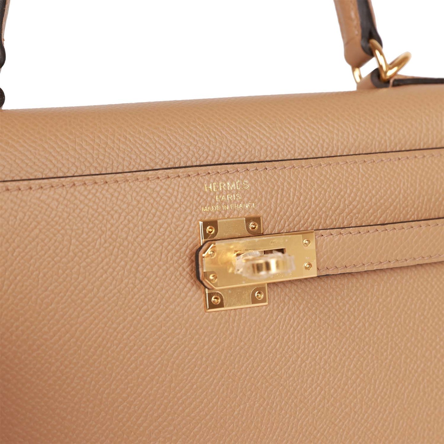 Hermes Kelly Sellier 25 Chai Epsom Gold Hardware