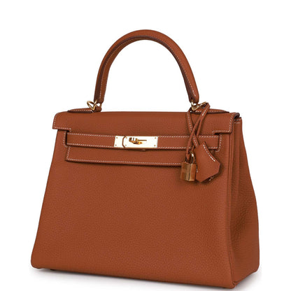 Hermes Kelly Retourne 28 Gold Togo Gold Hardware