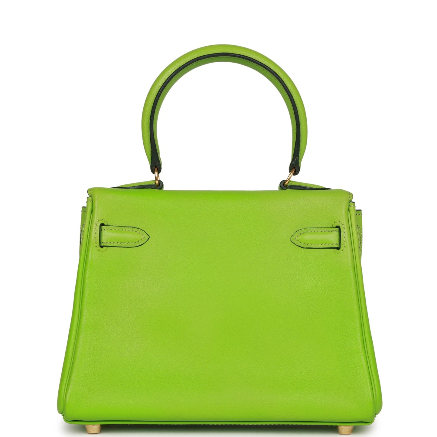 Vintage Hermes Kelly Retourne 20 Vert Cru Gulliver Gold Hardware