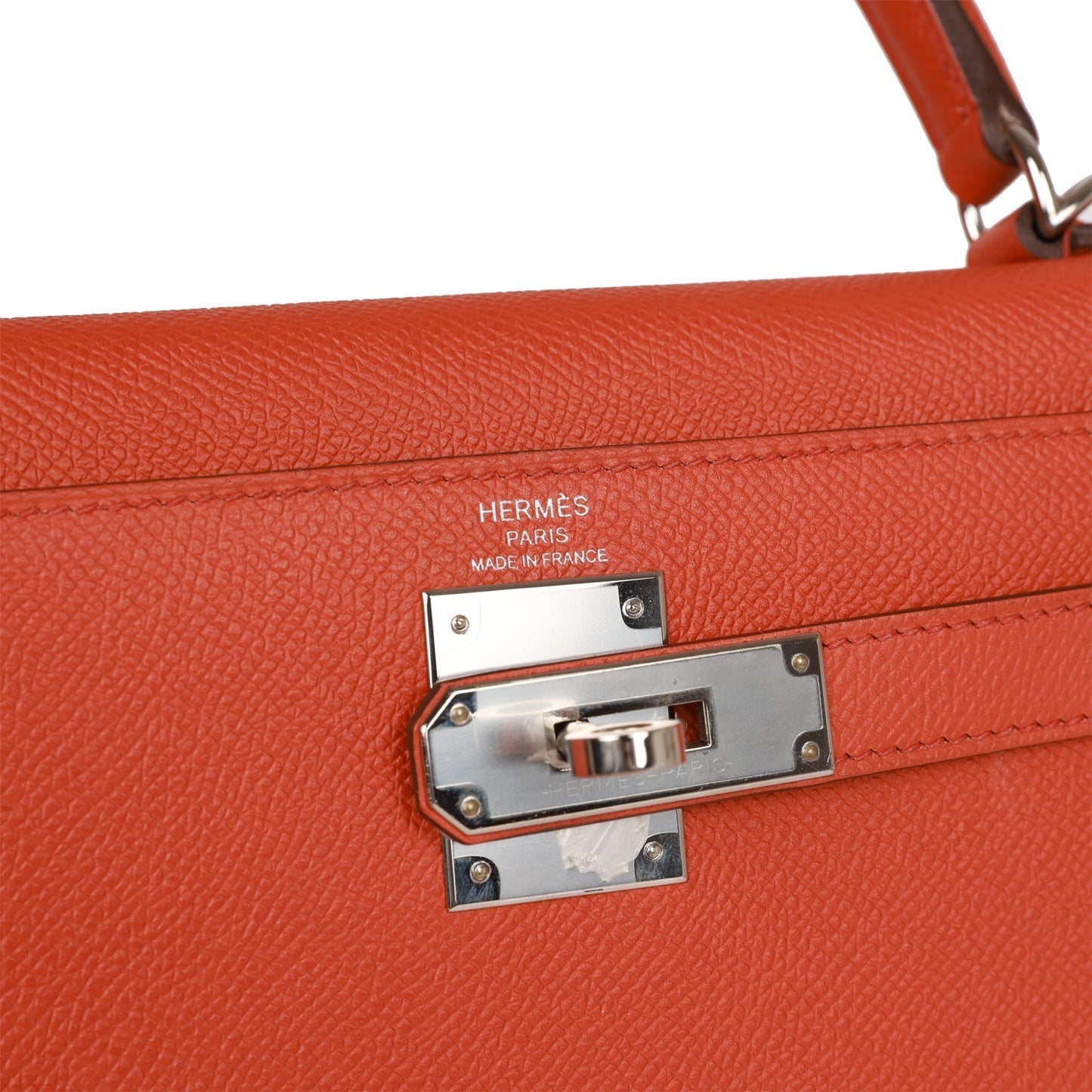 Hermes Kelly Sellier 28 Terre Battue Epsom Palladium Hardware