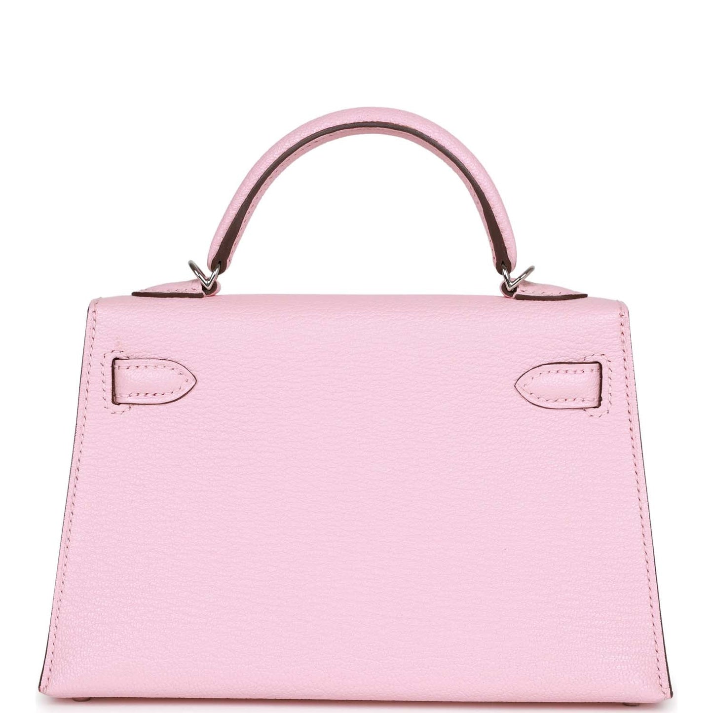 Hermes Kelly Sellier 20 Rose Sakura Chevre Palladium Hardware