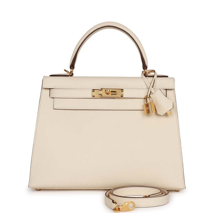 Hermes Kelly Sellier 28 Nata Epsom Gold Hardware