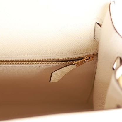 Hermes Kelly Sellier 28 Nata Epsom Gold Hardware