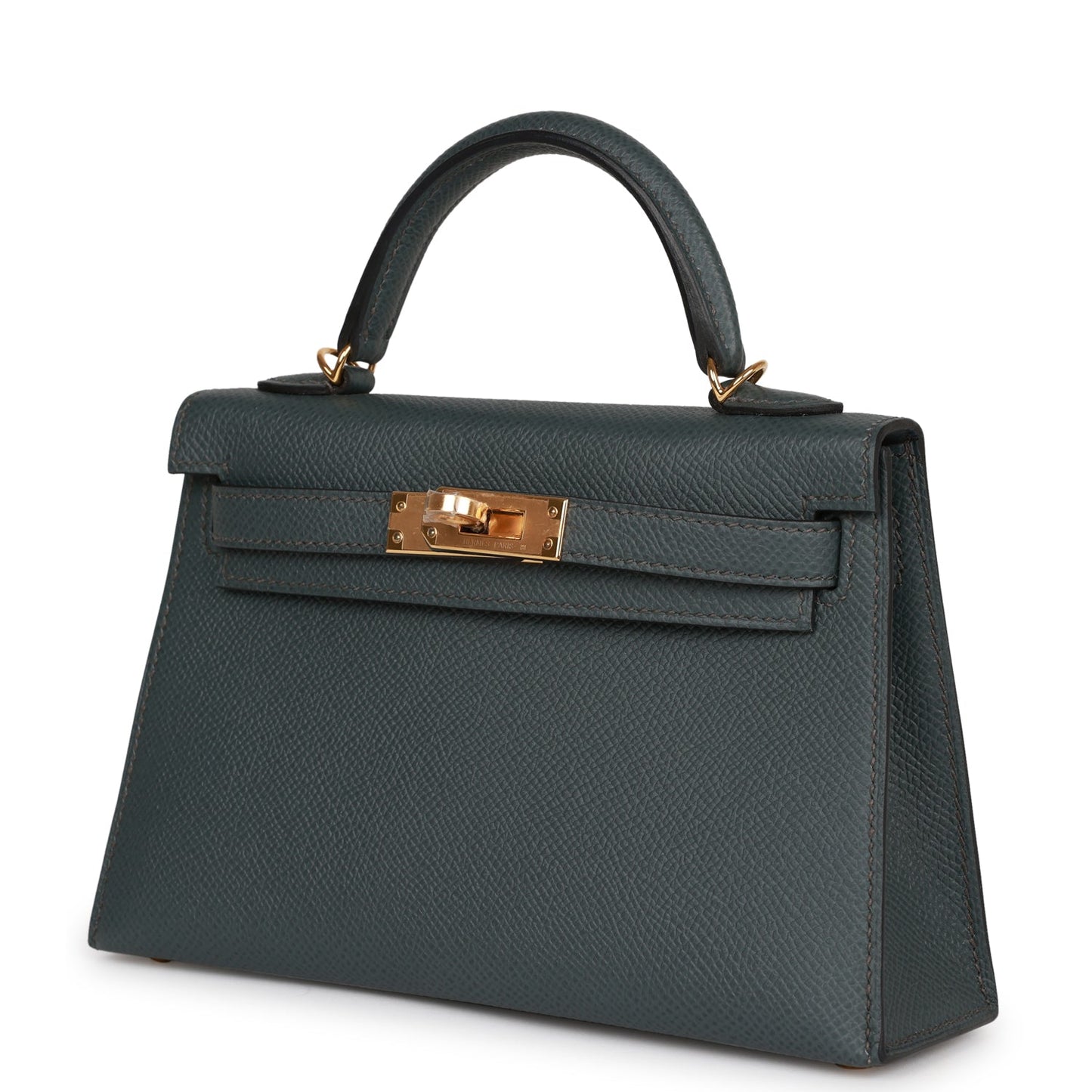 Hermes Kelly Sellier 20 Bleu Orage Epsom Gold Hardware