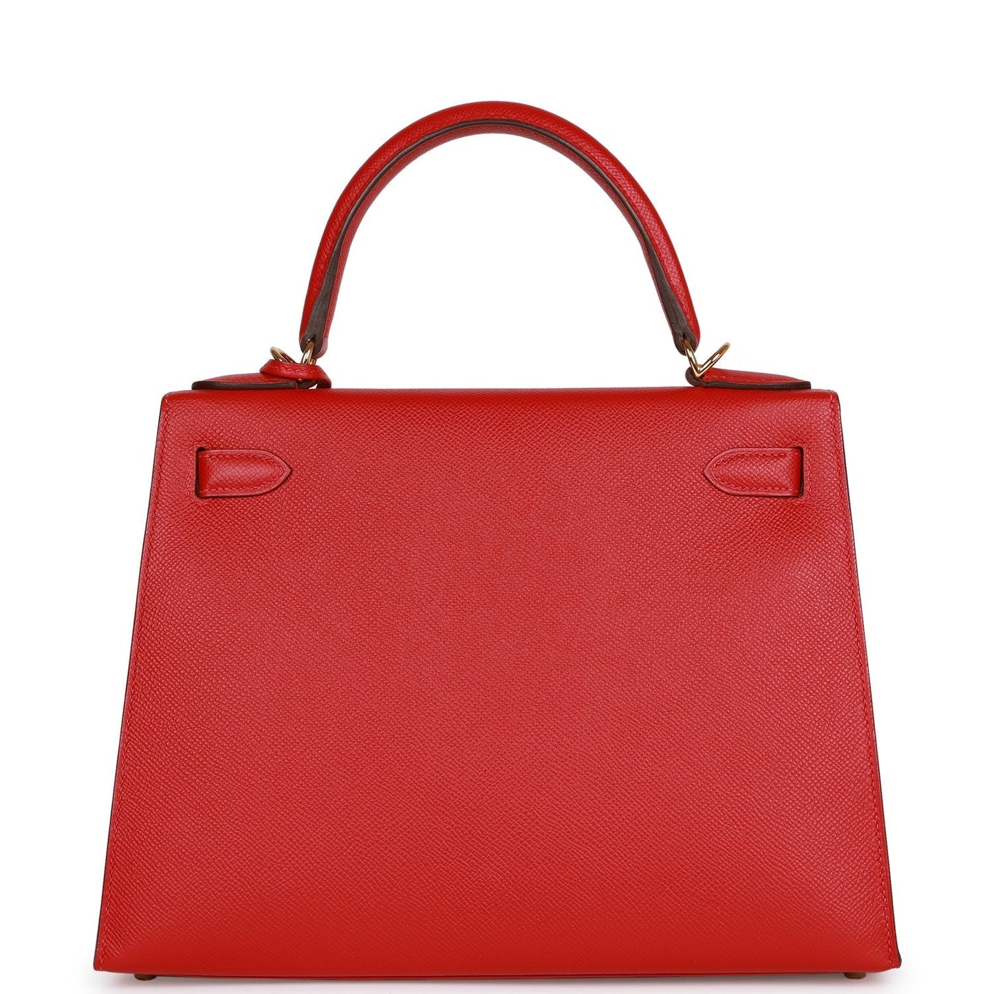 Hermes Kelly Sellier 28 Rouge Casaque Epsom Gold Hardware