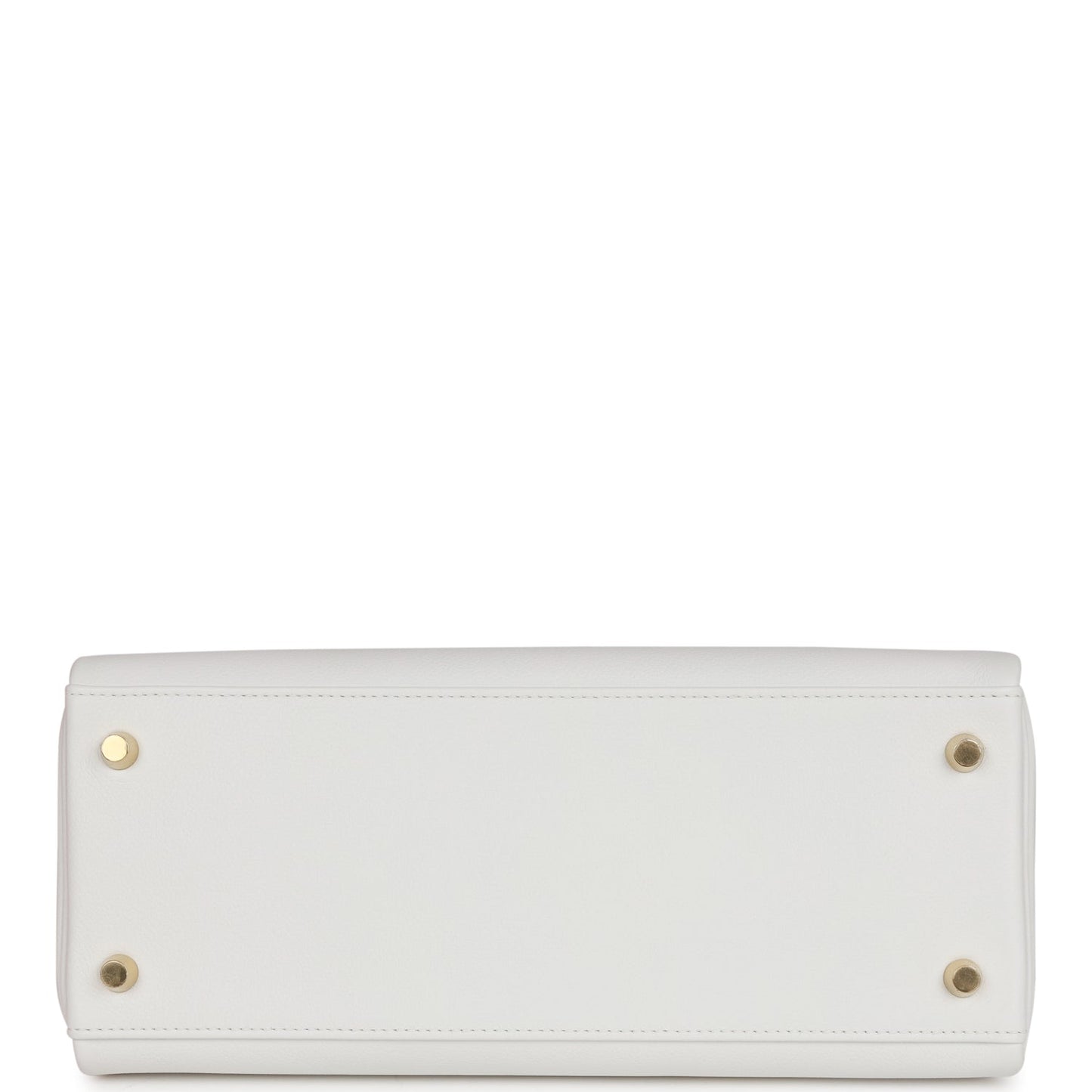 Hermes Kelly Retourne 28 New White Evercolor Gold Hardware