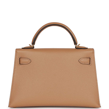 Hermes Kelly Sellier 20 Chai Epsom Gold Hardware