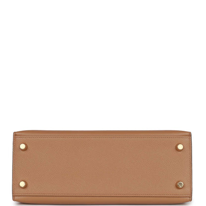 Hermes Kelly Sellier 25 Chai Epsom Gold Hardware