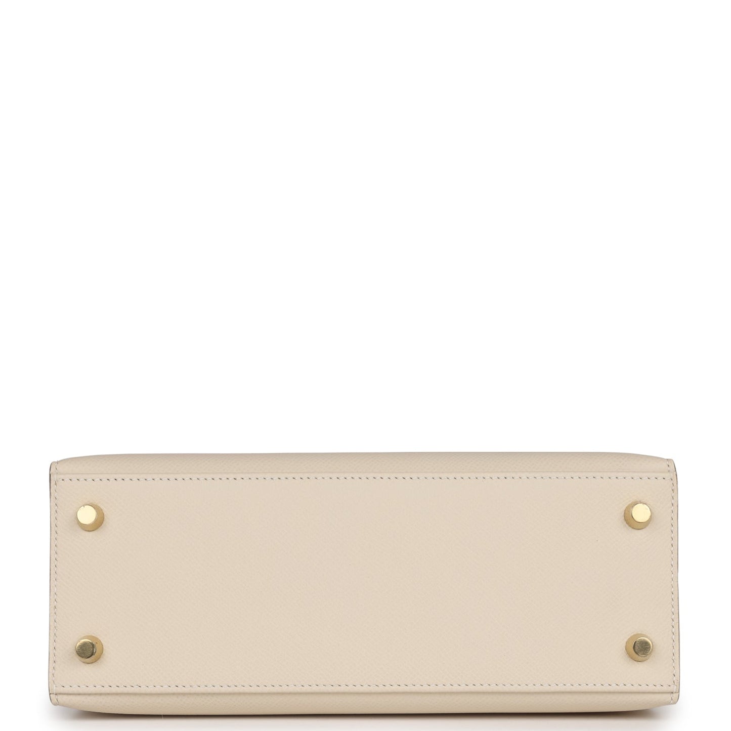 Hermes Kelly Sellier 25 Craie Epsom Gold Hardware