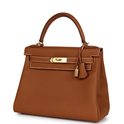 Hermes Kelly Retourne 28 Gold Togo Gold Hardware