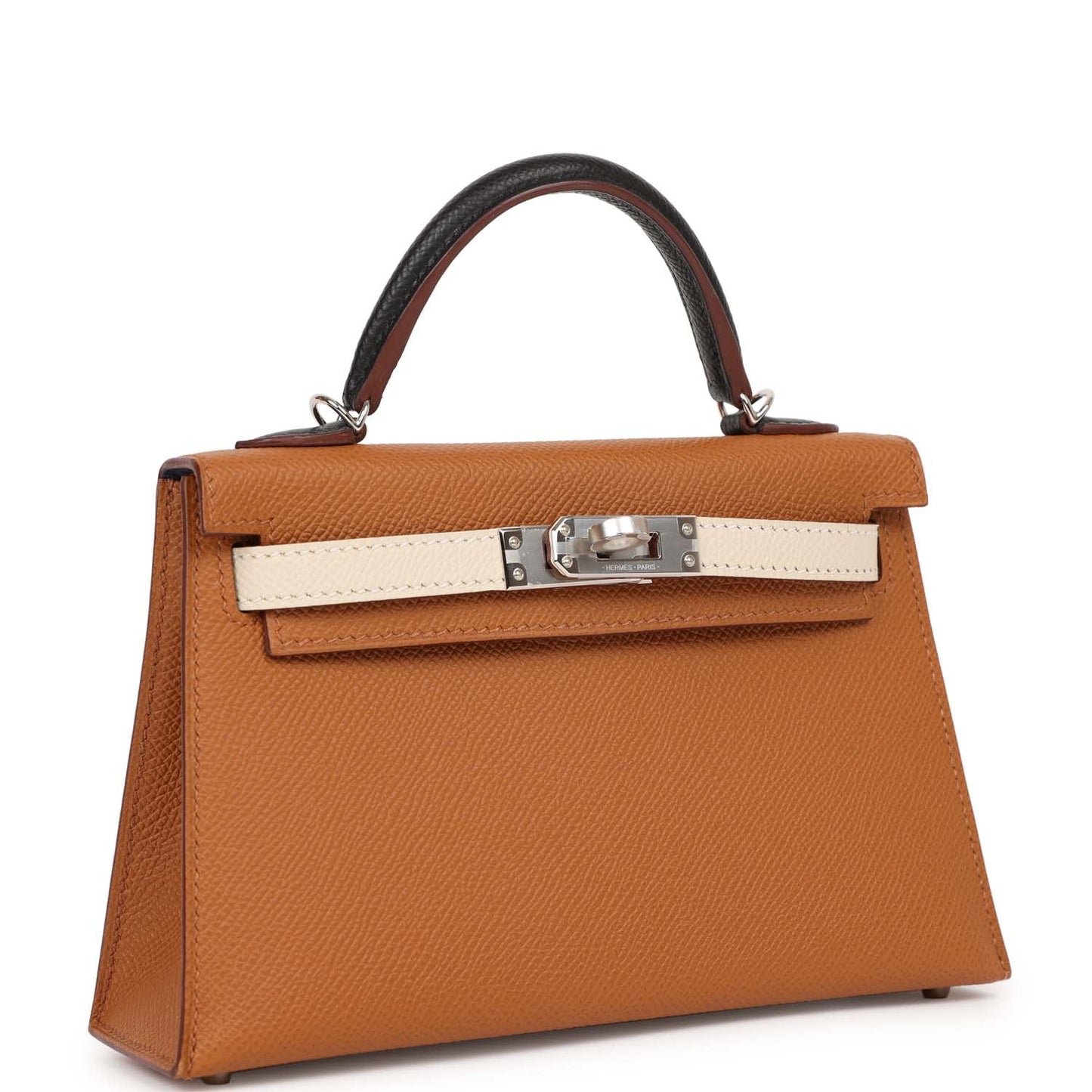 Hermes Kelly Sellier 20 Tri-color Gold, Black and Nata Epsom Palladium Hardware