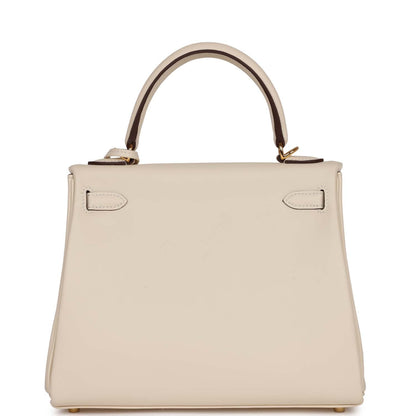 Hermes Kelly Retourne 25 Nata Swift Gold Hardware