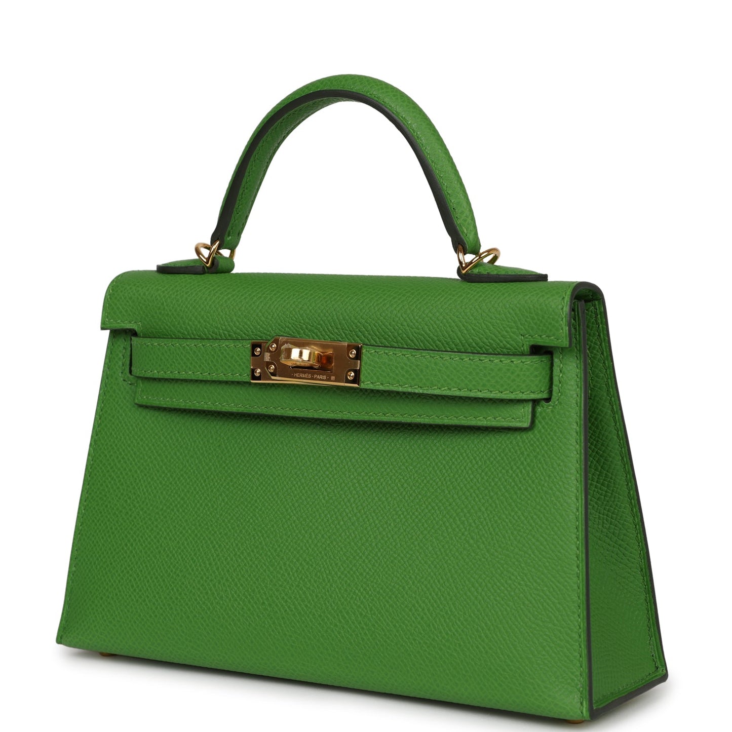 Hermes Kelly Sellier 20 Vert Yucca Epsom Gold Hardware