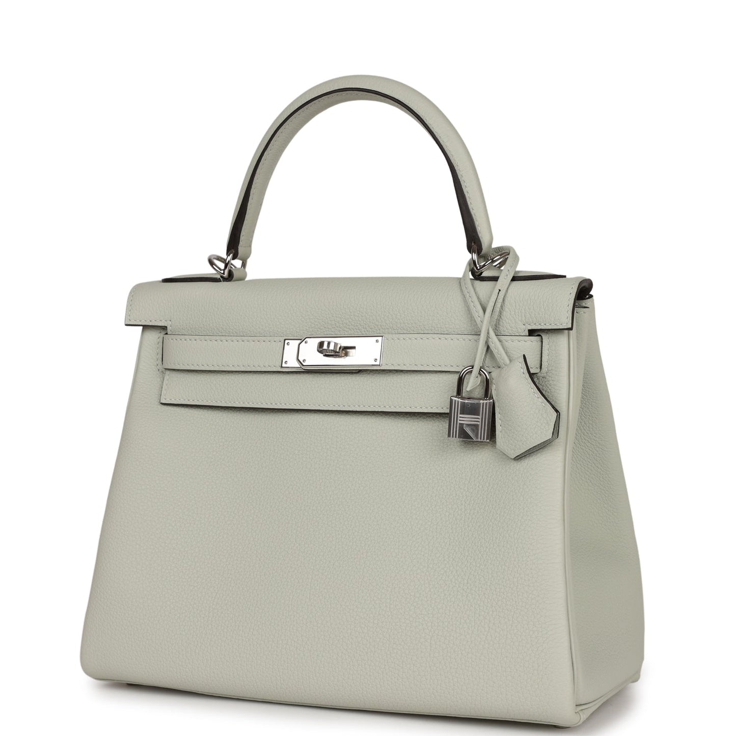 Hermes Kelly Retourne 28 Gris Neve Togo Palladium Hardware