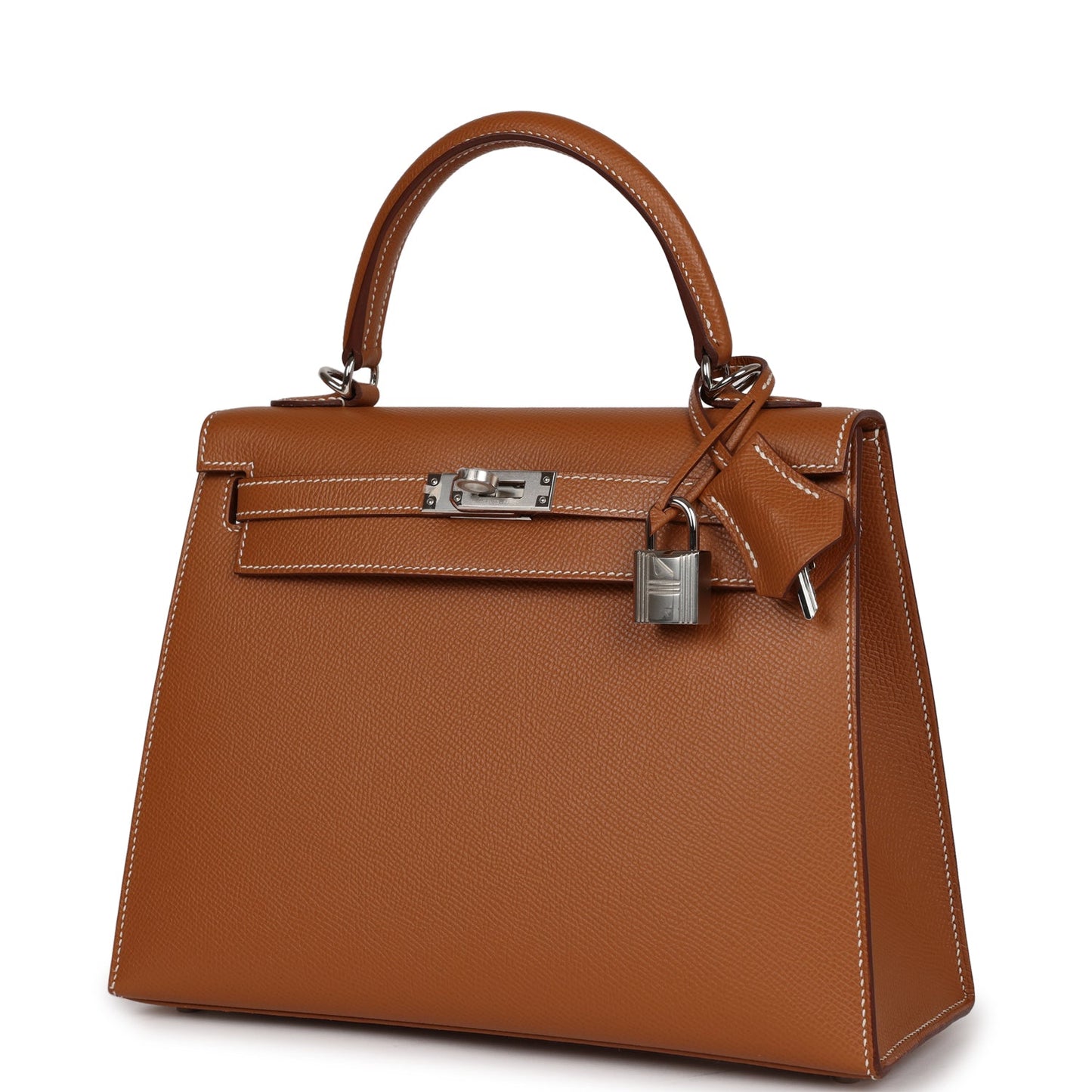 Hermes Kelly Sellier 25 Gold Epsom Palladium Hardware