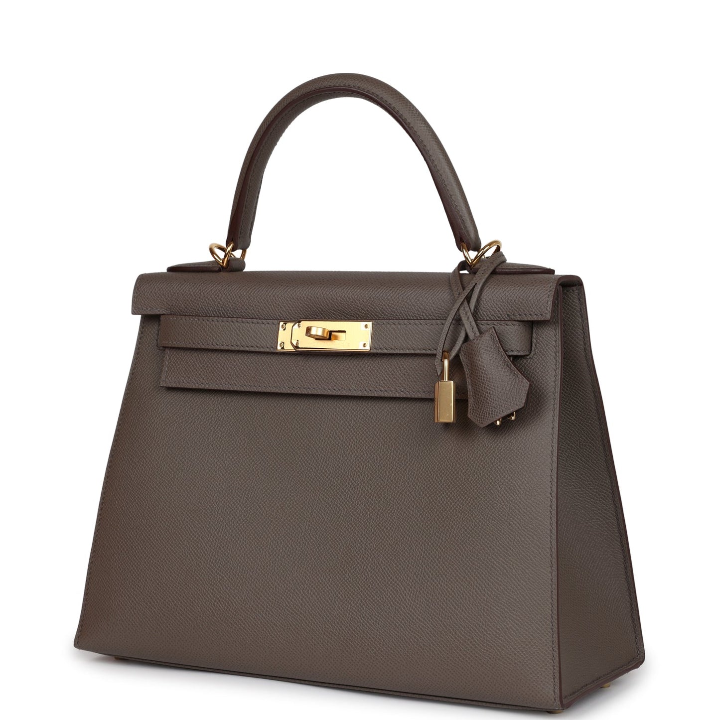 Hermes Kelly Sellier 28 Etain Epsom Gold Hardware