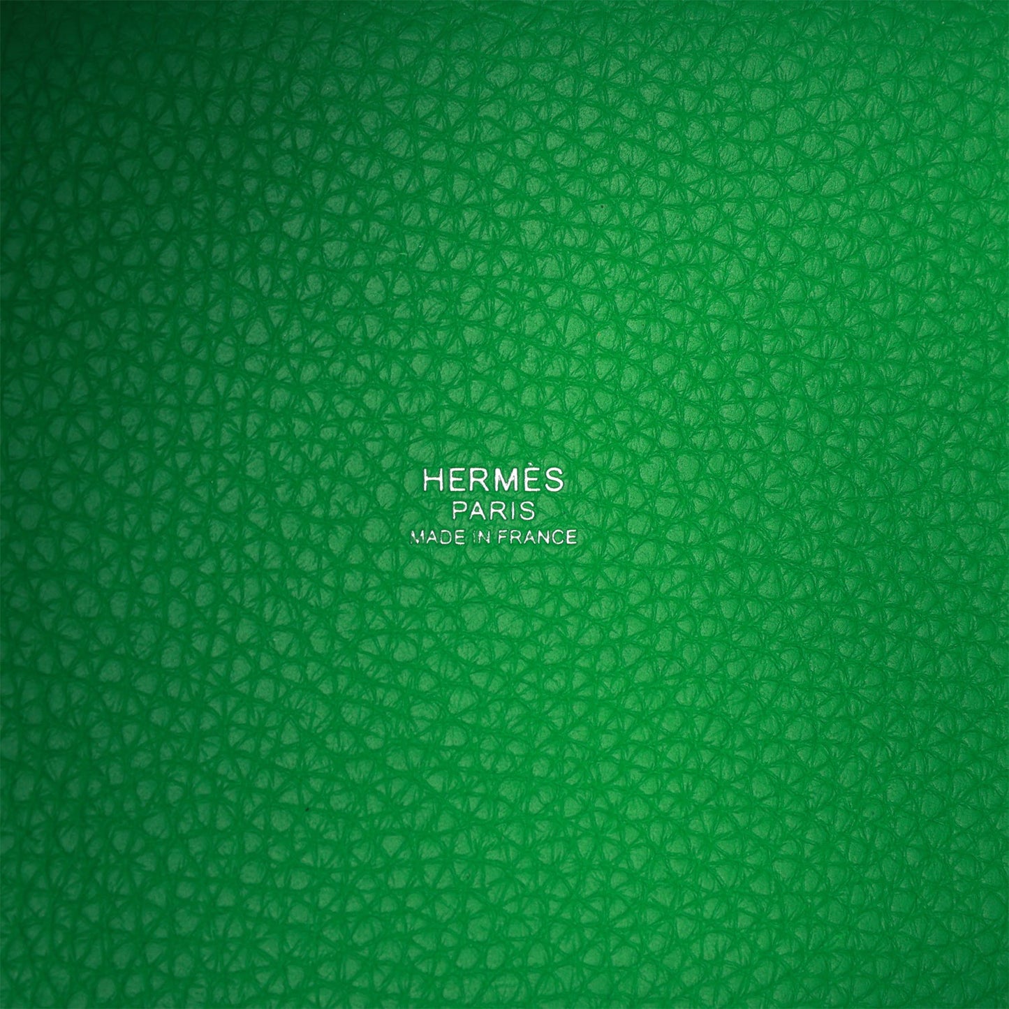 Hermes Monochrome Picotin 18 Bambou Clemence Green Hardware