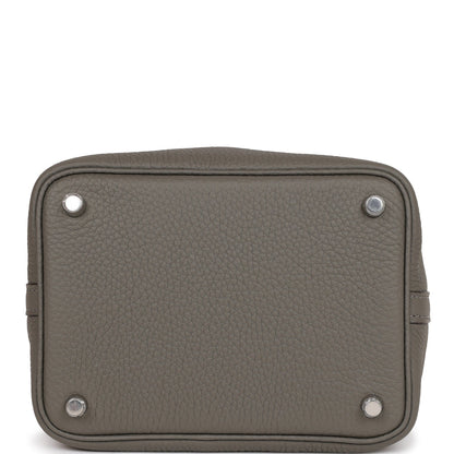 Hermes Picotin Lock 18 Gris Meyer Clemence Palladium Hardware