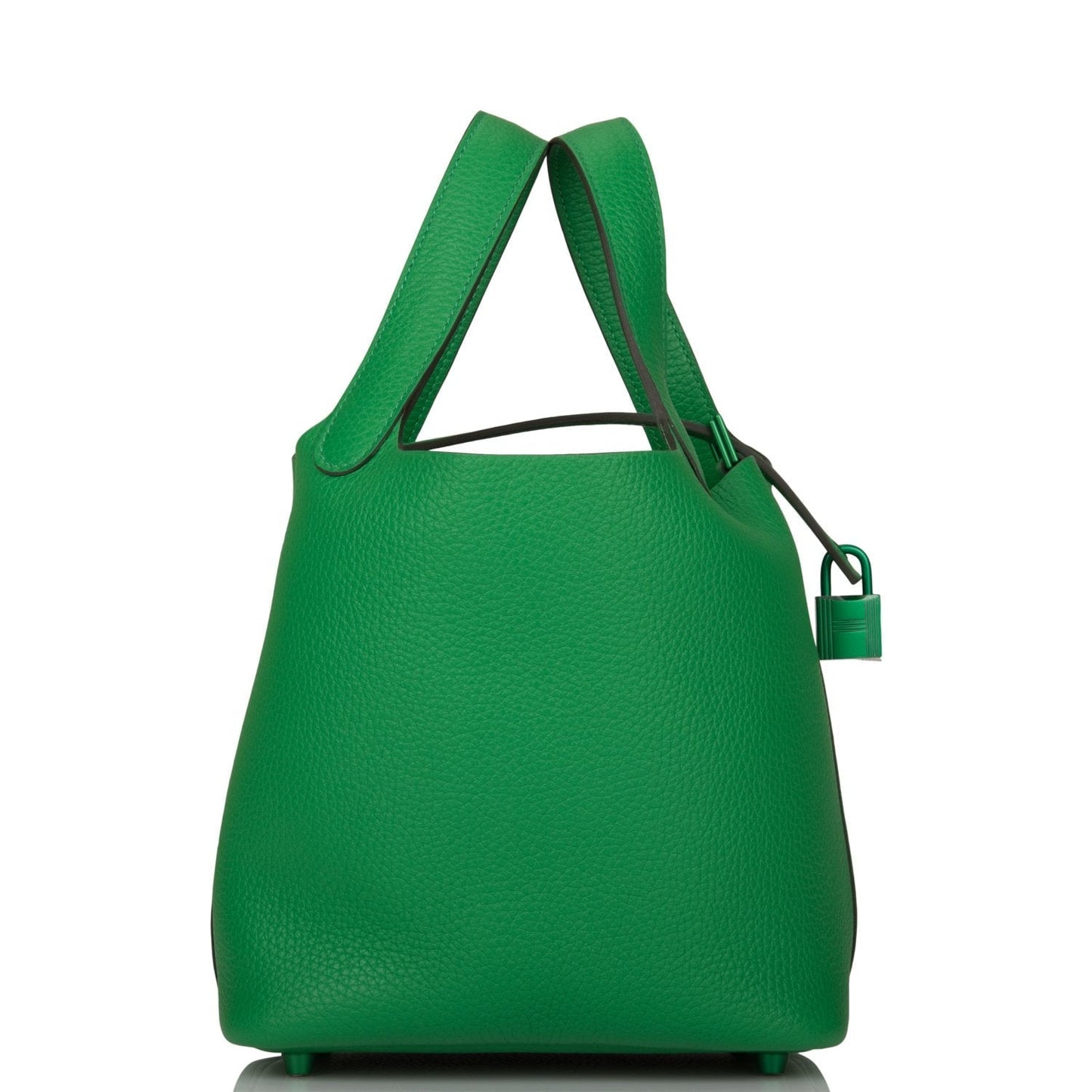 Hermes Monochrome Picotin 18 Bambou Clemence Green Hardware