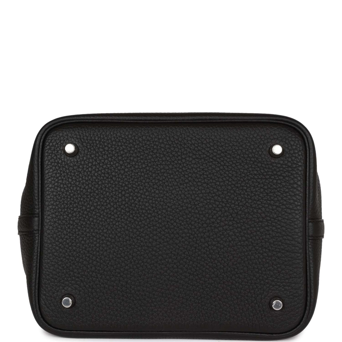 Hermes Picotin Lock 22 Black Clemence Palladium Hardware